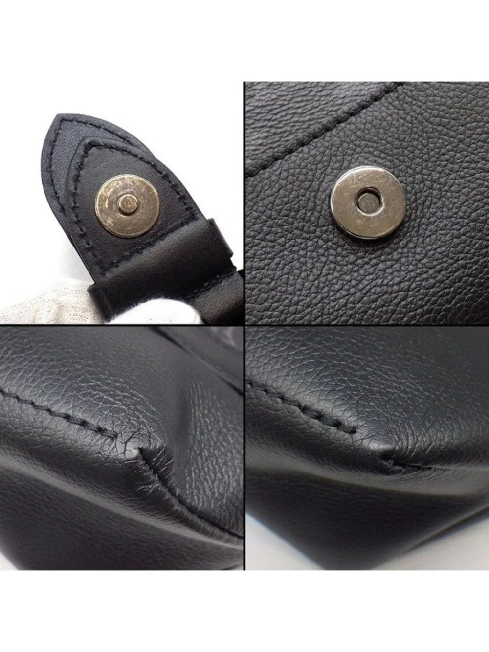 Louis Vuitton Shoulder Bag Saumur Messenger Monogram Eclipse Leather Black